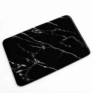 Badteppich Schwarz Weiß - image 1