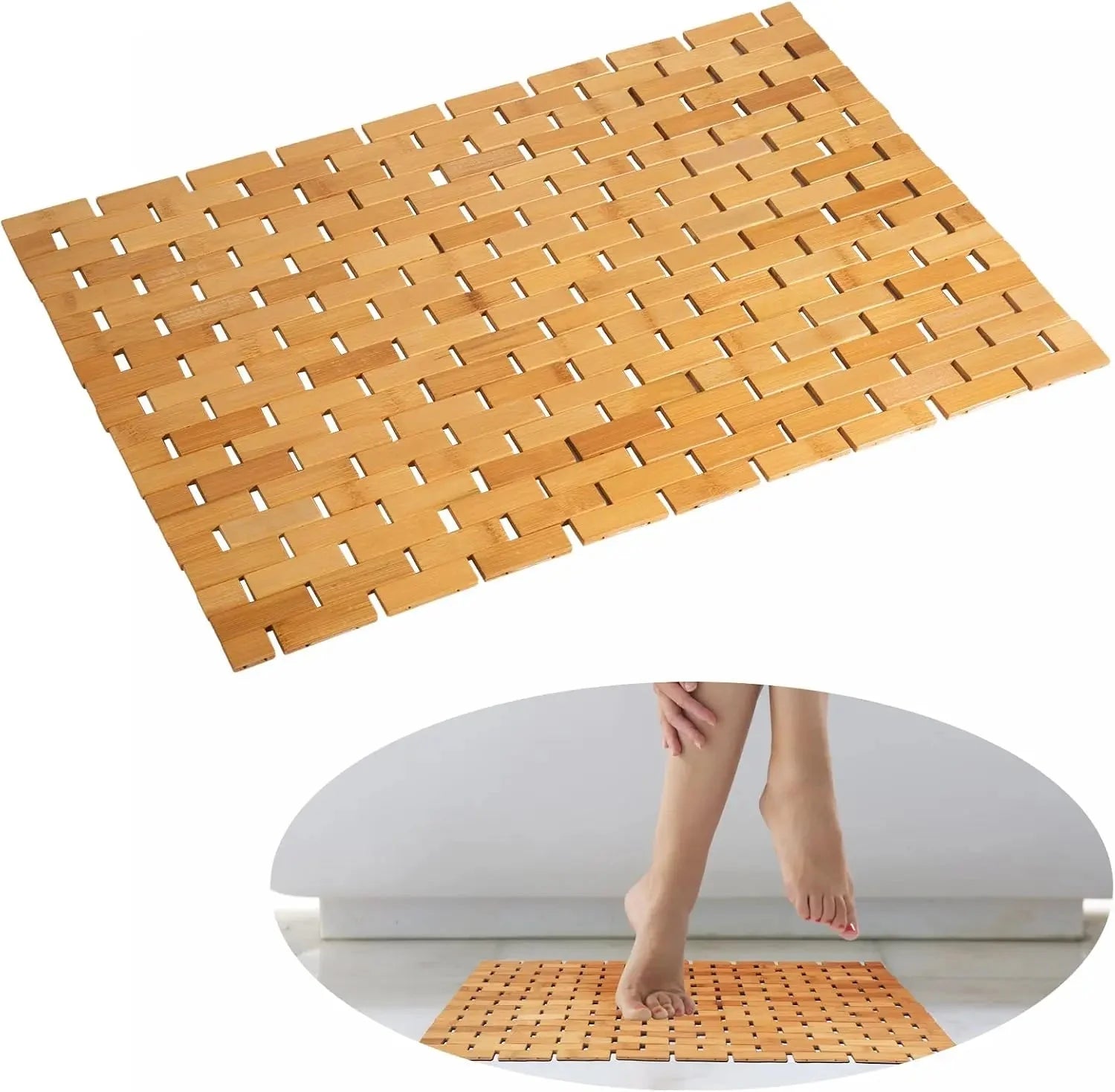 Duschmatte Holz