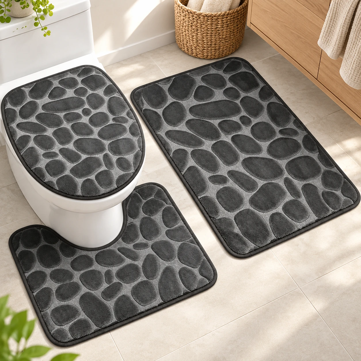 Badematten Set 3 Teilig – Innenansicht 1