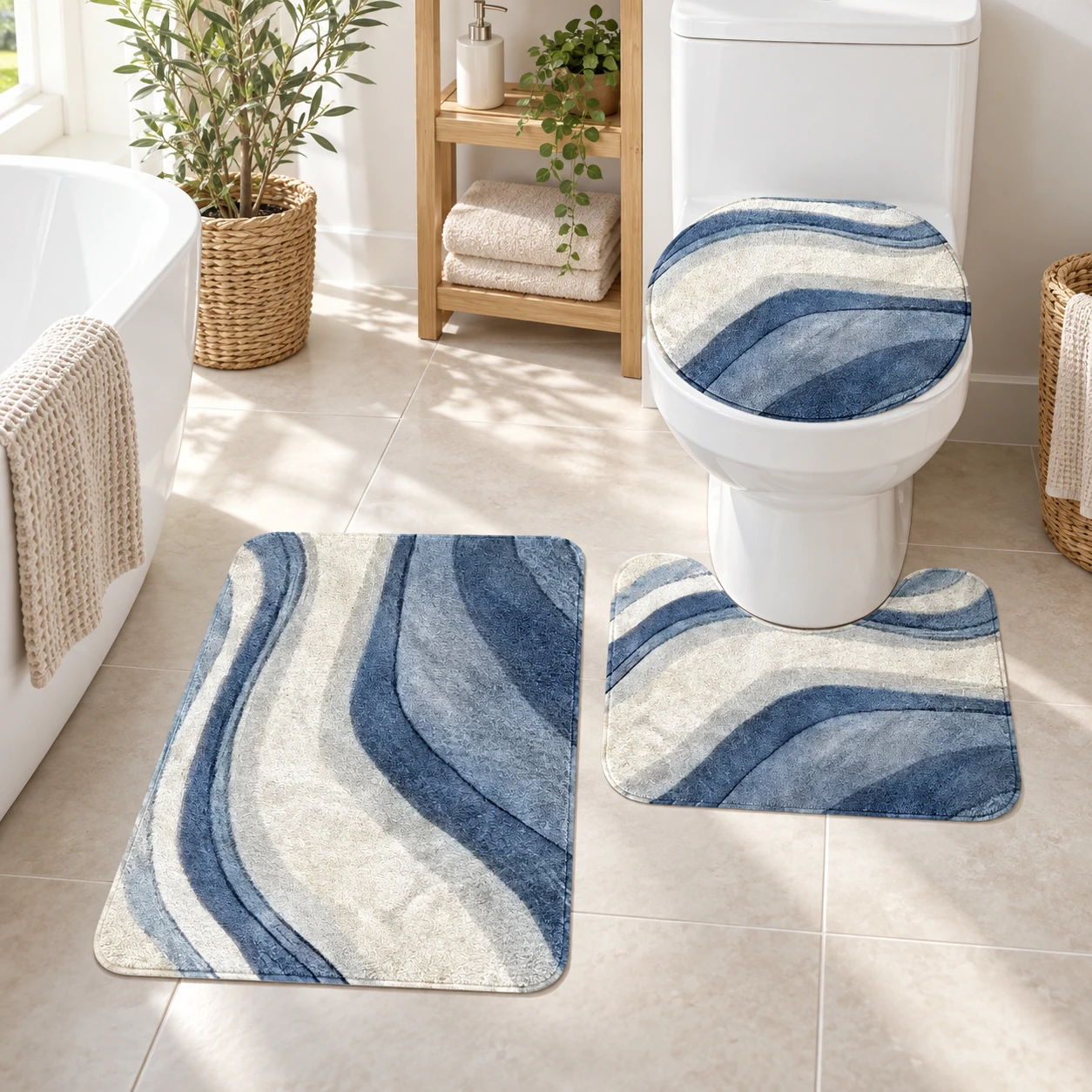 Badteppich Blau – Innenansicht 1