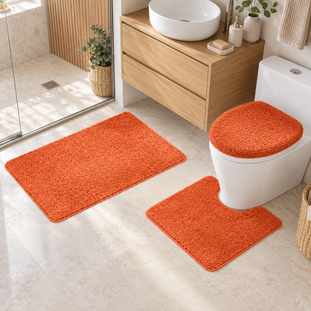 Badteppich Orange – Innenansicht 2